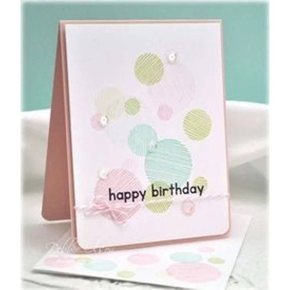 NWOT Stampin Up Set Textures Frame polymer cling Card Craft Scrapbook BAckground